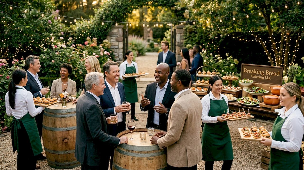 What Is a Reception Style Event Catering Setup?